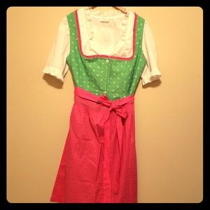 Authentic Oktoberfest German Dirndl & Blouse 46/16